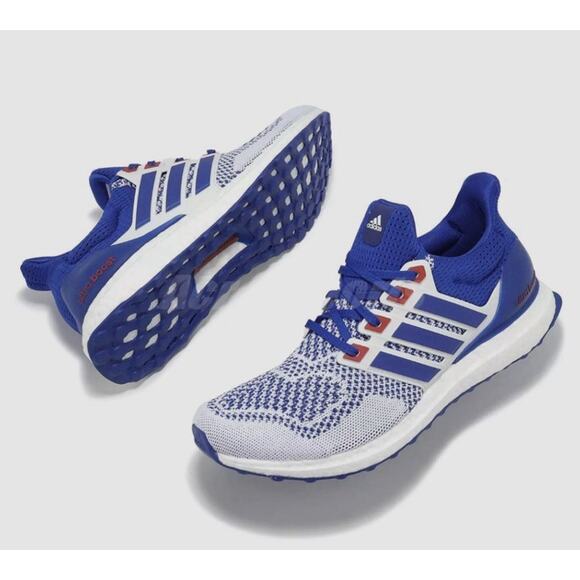 Adidas Ultraboost USA Rare White Royal Blue Running Shoes Mens 16 NEW Fast Ship - Picture 8 of 8